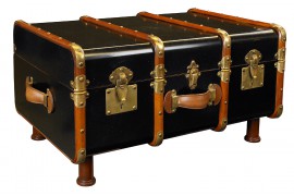 Malle de voyage noire