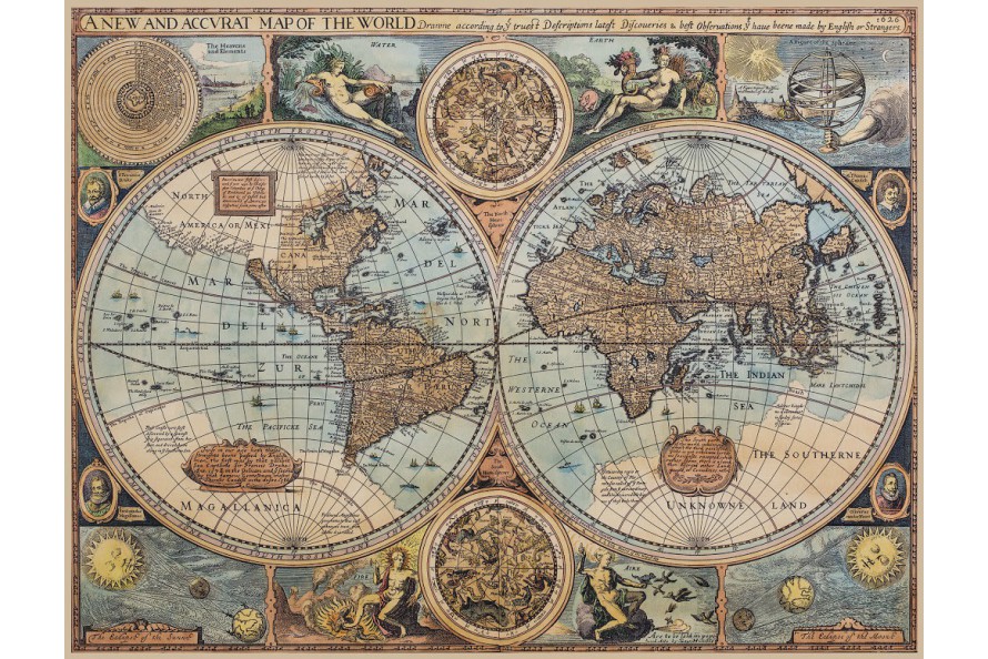 vieille carte du monde Carte Du Monde Ancienne Sur Toile 1626 Antica Objets Et Cartes Anciennes vieille carte du monde