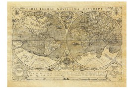 Carte ancienne du monde en 1602