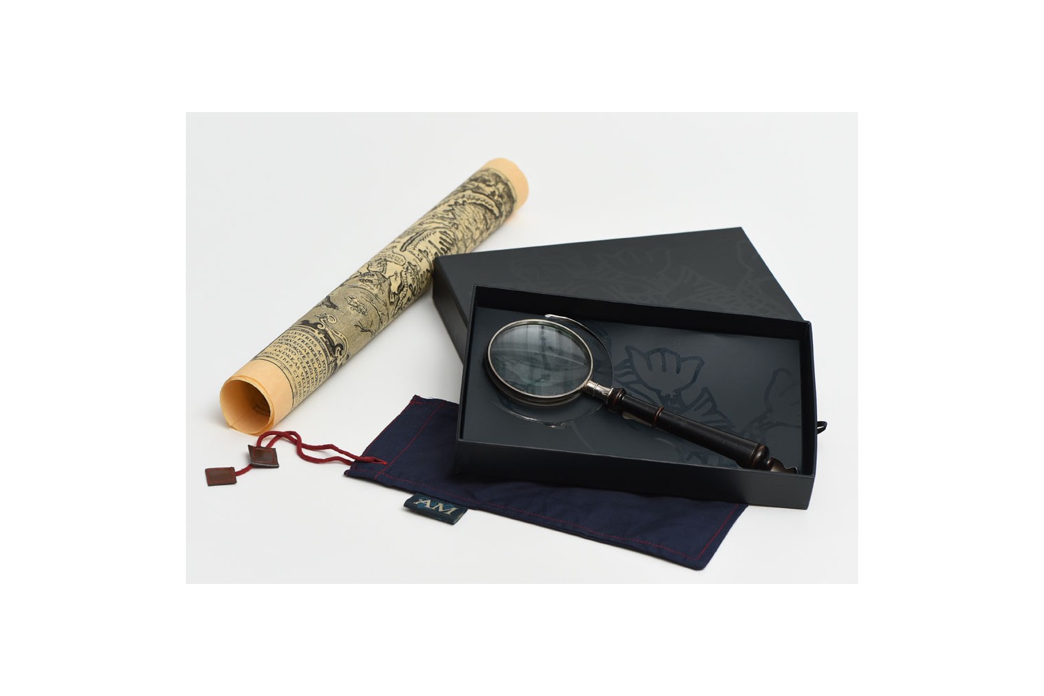 CARTE ANCIENNE LOUPE en laiton vintage loupe loupe de lecture nacre-gif