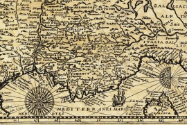 Carte de France ancienne en 1592