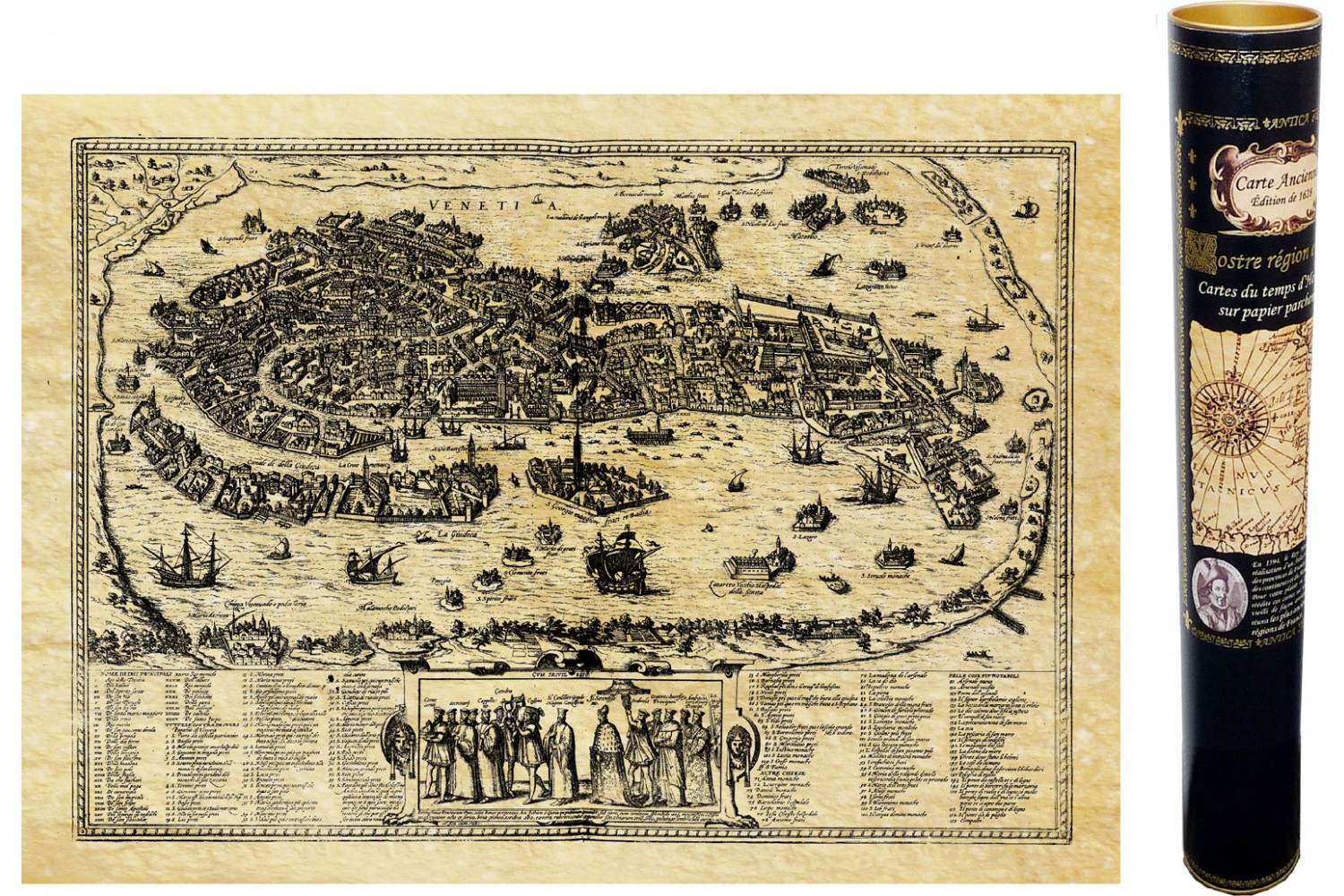 Carte Ancienne De Venise En 1575