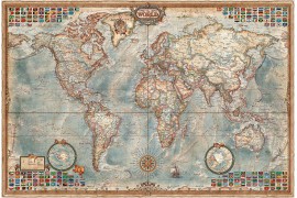 Carte du monde moderne