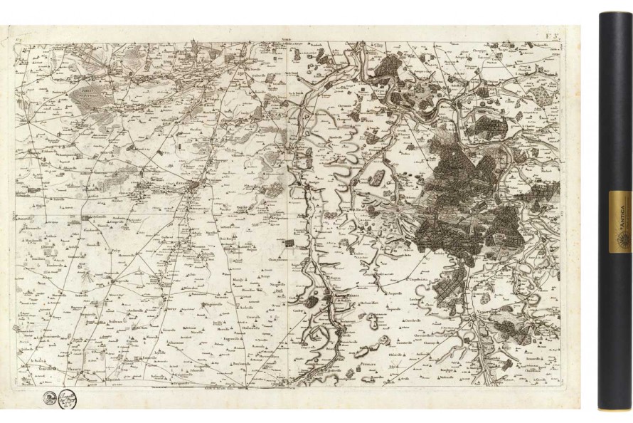 Carte de Cassini 007 - Fontainebleau