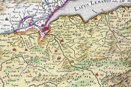 Carte ancienne de Savoie en 1665