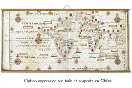 Portulan Portugais Teixeira en 1573