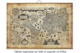 carte du monde ancienne aspect vielli