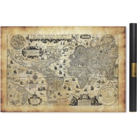 Carte du monde ancienne en 1623