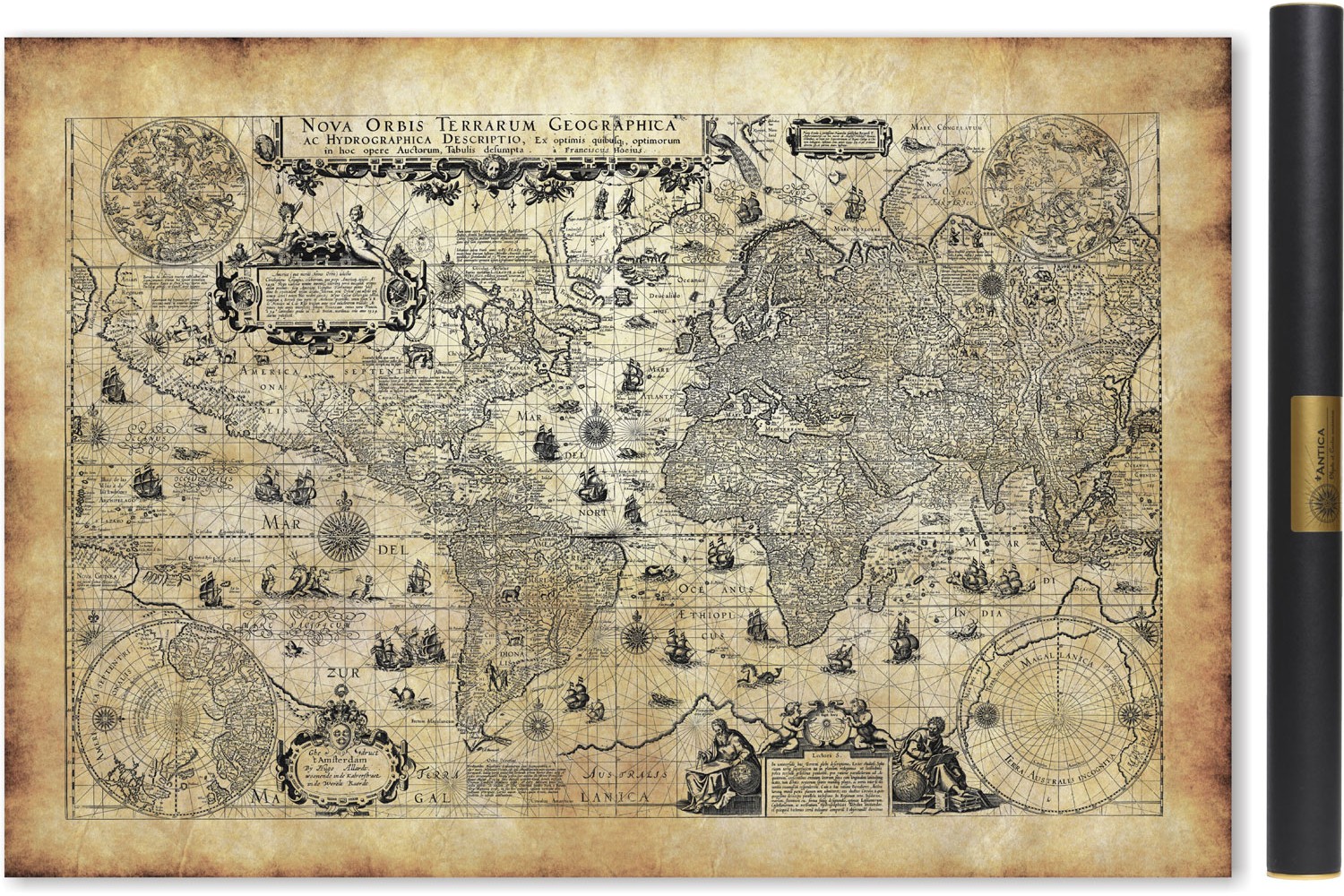 Carte Ancienne Du Monde En 1623