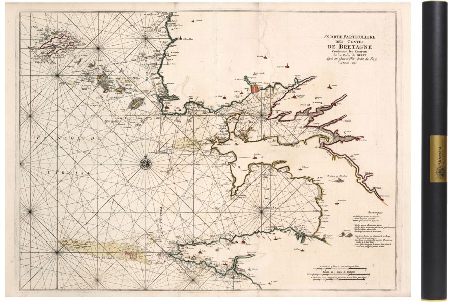 Carte du Finistere en 1693