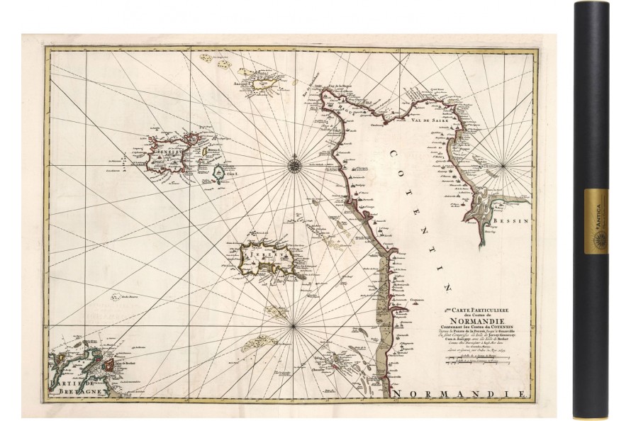 Carte du Cotentin en 1693