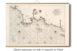 Carte de la baie d'Audierne à L'Ile de Groix en 1693