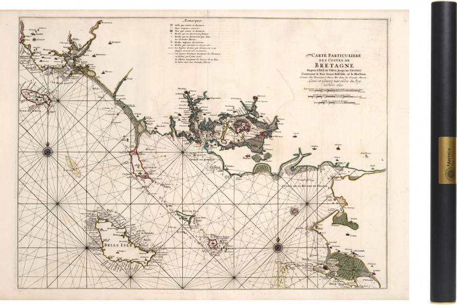 Carte du morbihan en 1693