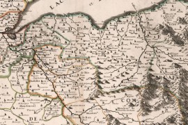 Carte ancienne de Savoie - Partie Nord 1663