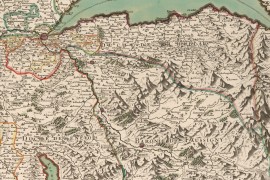 Carte ancienne de Savoie - 1695