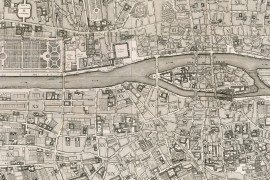 Grande carte de Paris en 1766 au temps de Louis XV - ancien plan de Paris