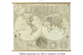 Grande carte du Monde en 1787, Mappemonde ancienne
