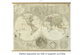 Grande carte du Monde en 1787, Mappemonde ancienne