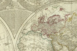 Grande carte du Monde en 1787, Mappemonde ancienne