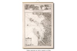 Carte ancienne de l'ile de ré et de l'ile d'Oléron