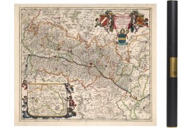 Carte ancienne de l'Alsace 1682