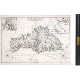Carte ancienne de Belle-Ile-en-Mer en 1761