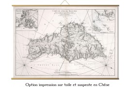 Carte ancienne de Belle-Ile-en-Mer en 1761