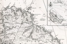 Carte ancienne de Belle-Ile-en-Mer en 1761