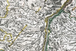 Carte ancienne de l'Alsace 1702