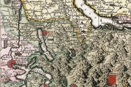 Grande carte de la Suisse en 1788 ou confédération Helvétique