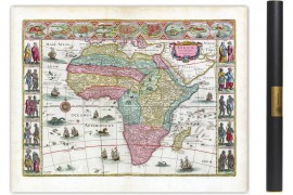 carte ancienne d'Afrique en 1665 par Johan Blaeu