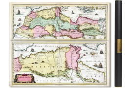 carte ancienne d'Afrique du Nord, en 1665 par Johan Blaeu, Barbaresque, Berbères