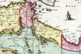 carte ancienne d'Afrique du Nord, en 1665 par Johan Blaeu, Barbaresque, Berbères