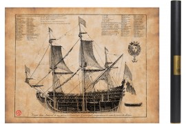 Vaisseau de premier rang - Plan de 1685 Marine royale louis XIV