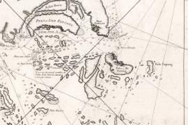 Carte ancienne du Détroit de Singapour et Malacca en 1755