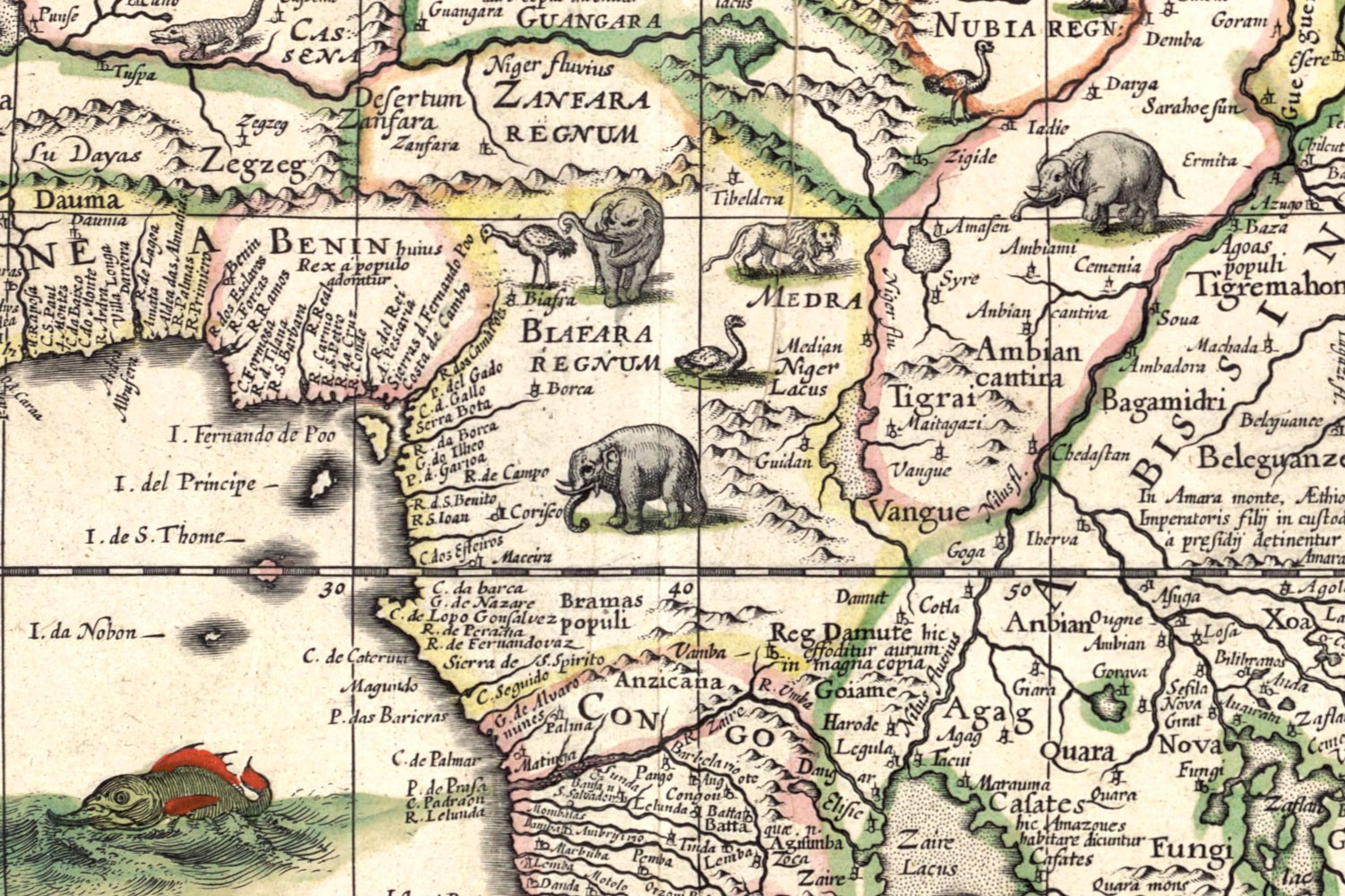 L Afrique En 1630 Par Willem Blaeu