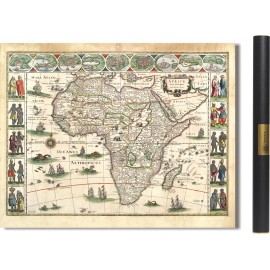 carte ancienne de l'Afrique en 1630 par Willem Blaeu