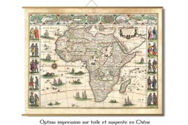 carte ancienne de l'Afrique en 1630 par Willem Blaeu