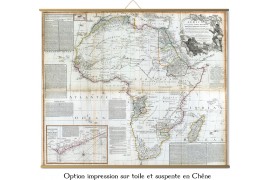 Grande carte d'Afrique en 1800