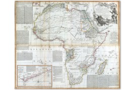 Grande carte d'Afrique en 1800
