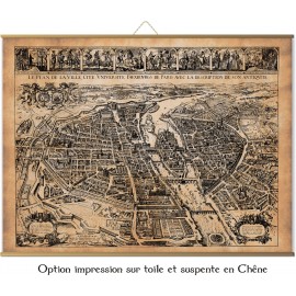 Grande carte de Paris en 1627