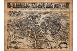 carte ancienne de Paris en 1627