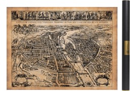 carte ancienne de Paris en 1627