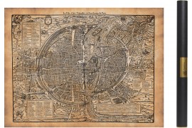 carte ancienne de Paris en 1576