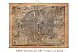 carte ancienne de Paris en 1576