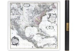 Grande carte des Amériques en 1753