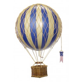 Ballon montgolfière bleu