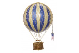 Ballon montgolfière bleu