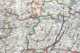 Carte de la Picardie de 1708