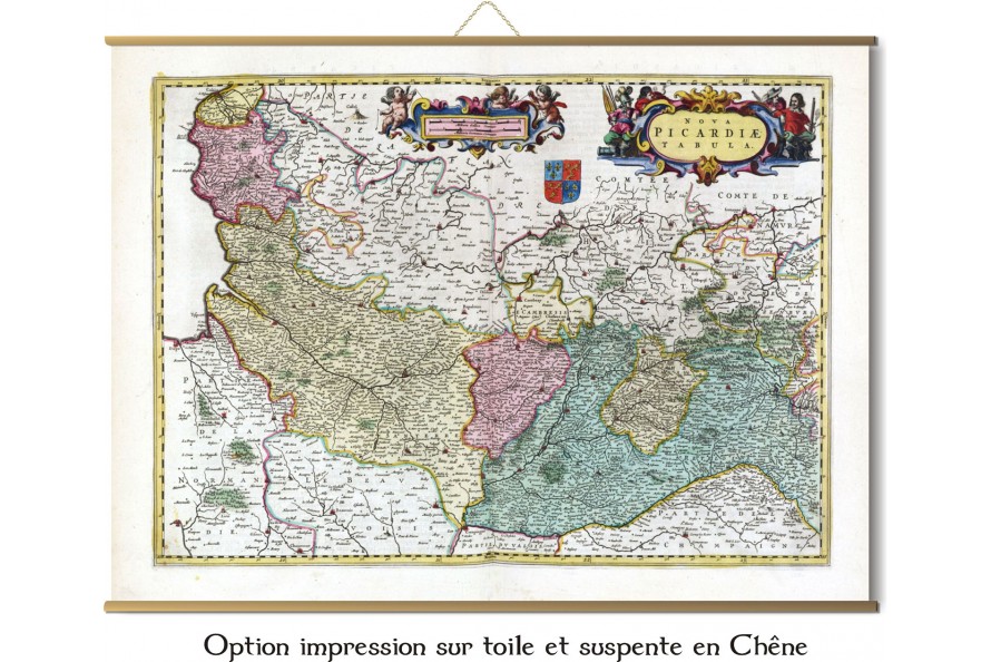 Carte de la Picardie de 1665